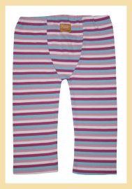 Детские штаны полоска розово-голубая широкая со вставкой под подгузник Оранжевая мама